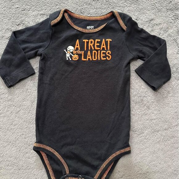 Baby Halloween “A Treat for the Ladies” Onesie (Size: 9 Months) - Picture 1 of 5